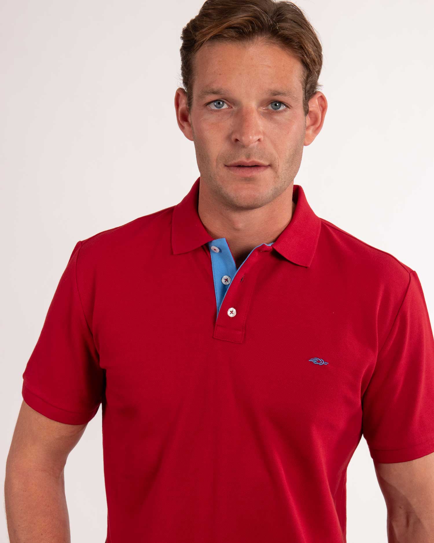 Dark Red Organic Cotton Polo Shirt – ReefKnots