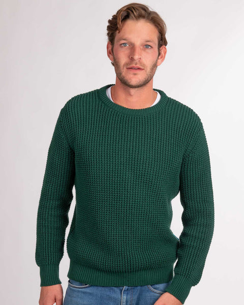 トップス Noah fisherman sweater green Green Fishermans Jumper – ReefKnots