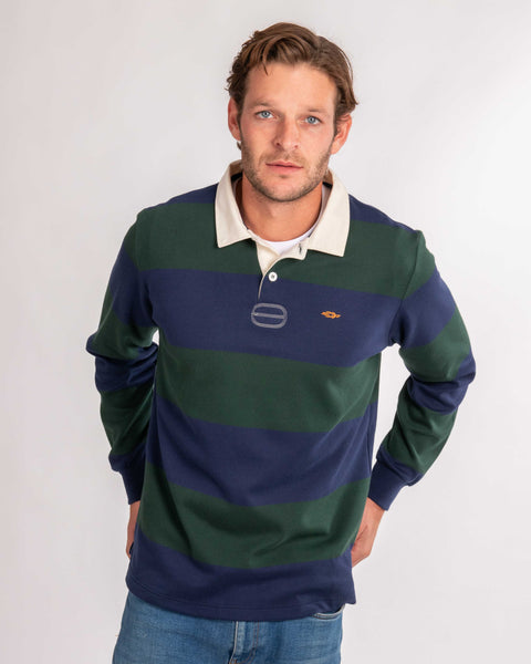 Green Striped Rugby Shirt