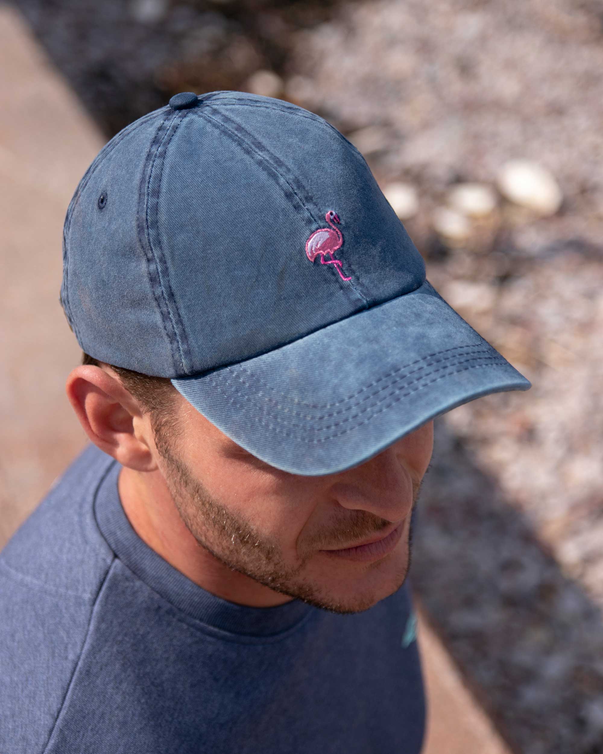 Baseball hat with store ball on top