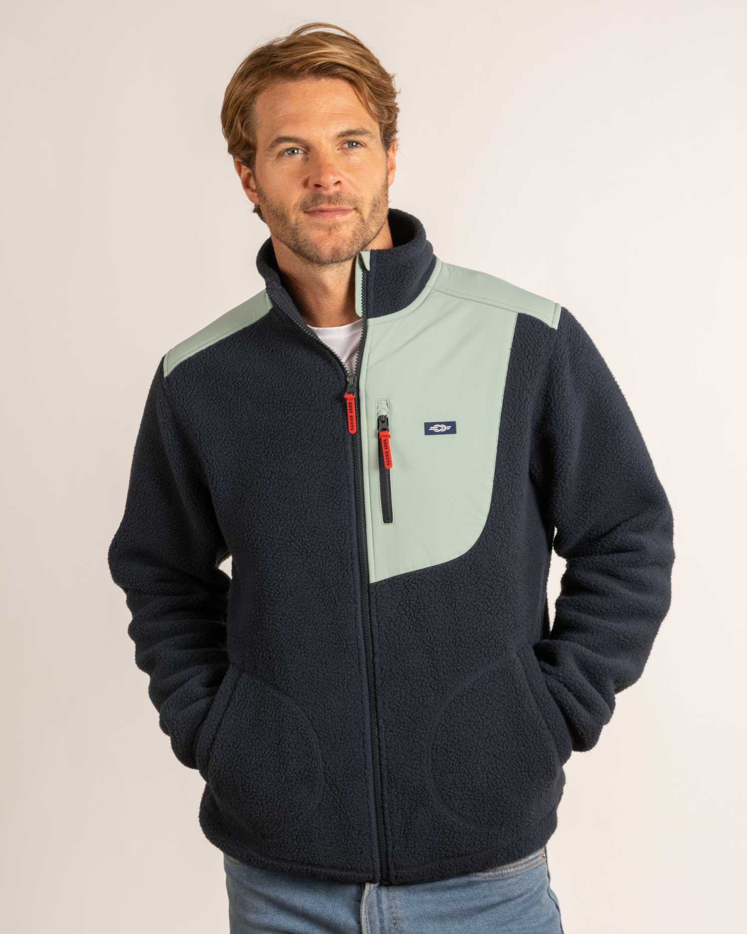 Malvern Recycled Fleece Jacket - Navy – ReefKnots