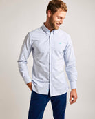 Blue Stripe Oxford Shirt - Button Down Shirts