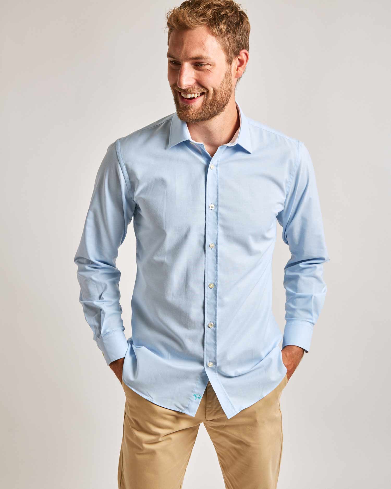 Blue Oxford Shirt - Traditional Collar Shirts