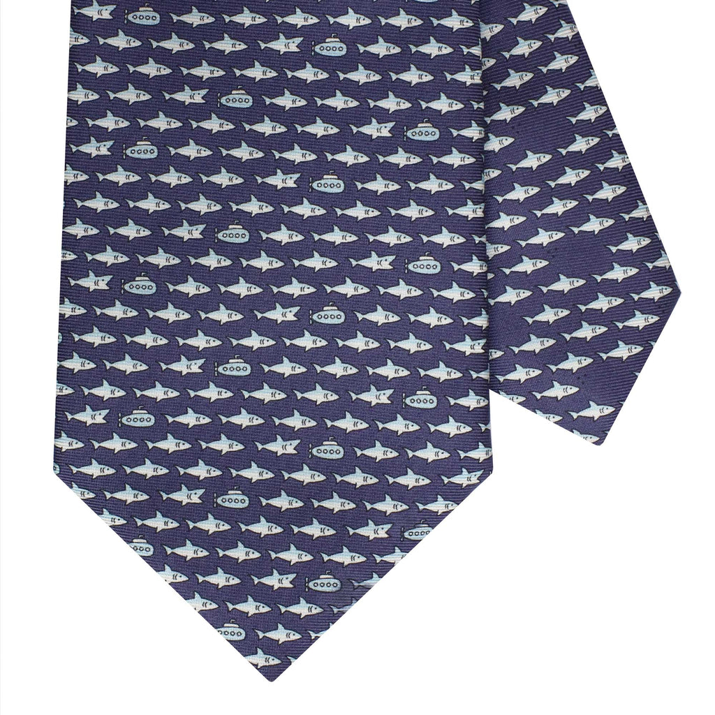 Carp print silk tie, Ties, Men's